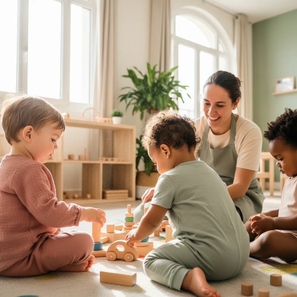 Équipe pédagogique de My Little Crèche réunie