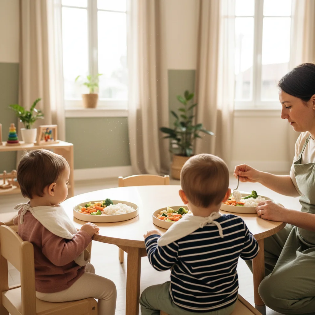 Salle à manger des enfants, mobilier adapté à leur taille