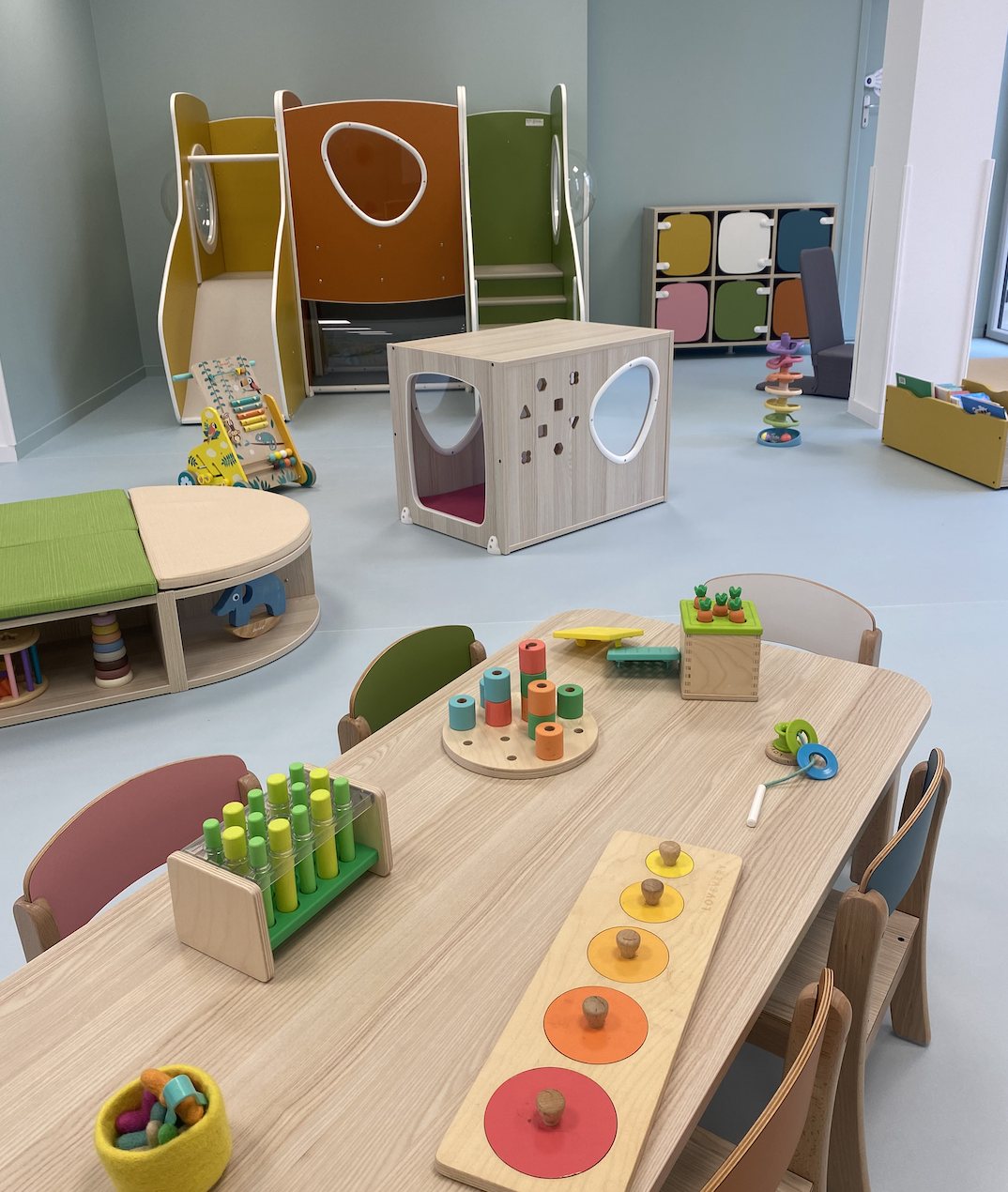 Espace d'éveil d'une micro-crèche My Little Crèche au Mans